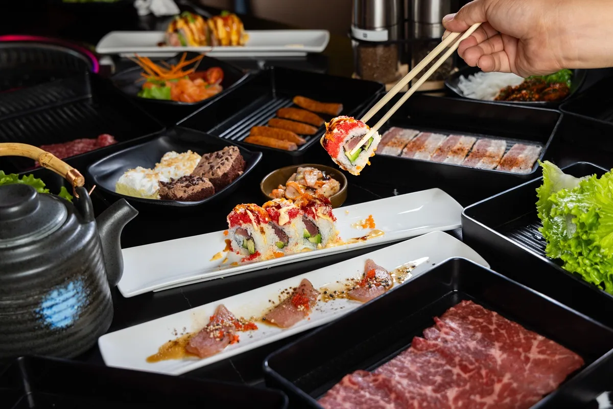 Guests enjoying premium yakiniku dining at Wagyu Grill